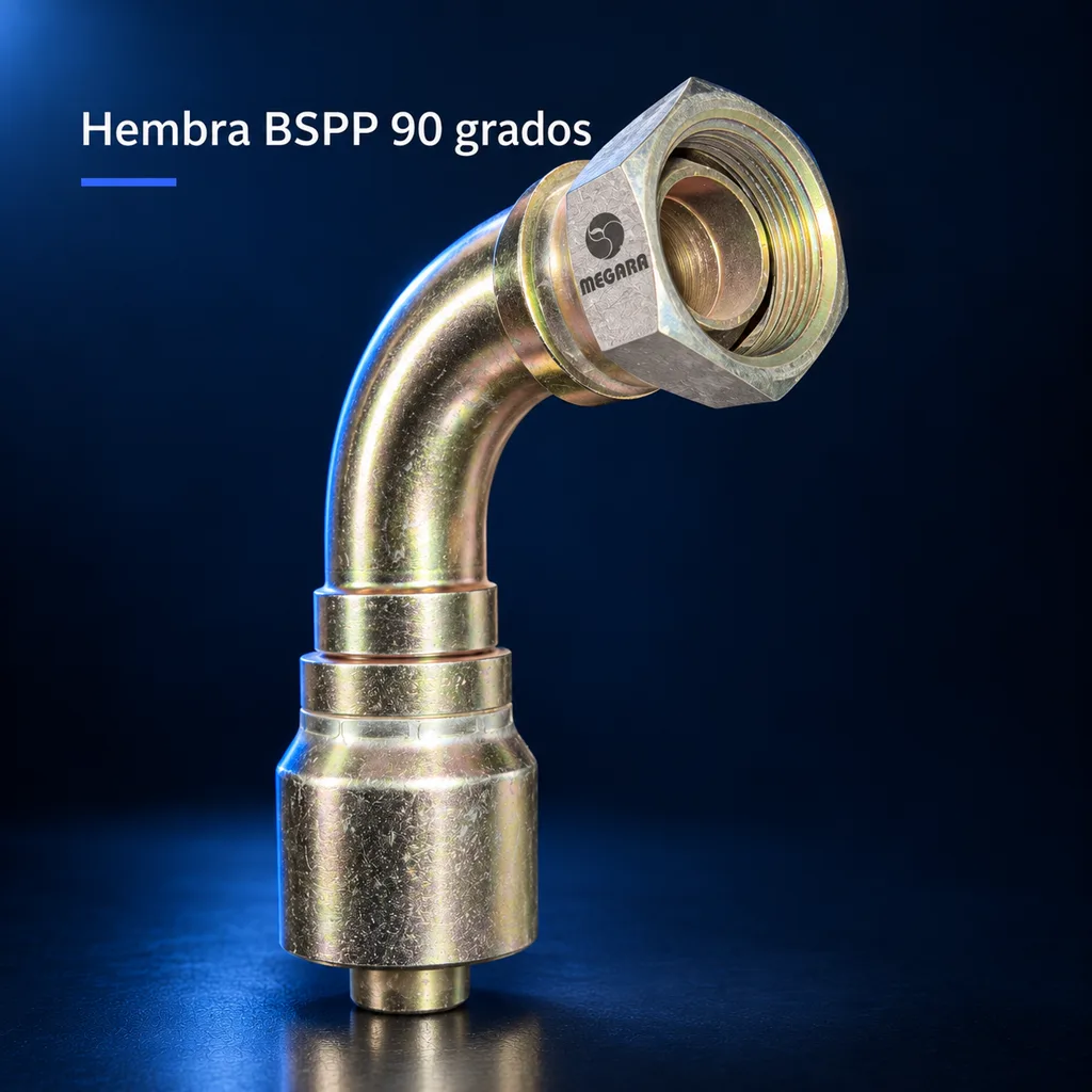 Hembra BSPP 90 Grados 1" x 1" R1-R2