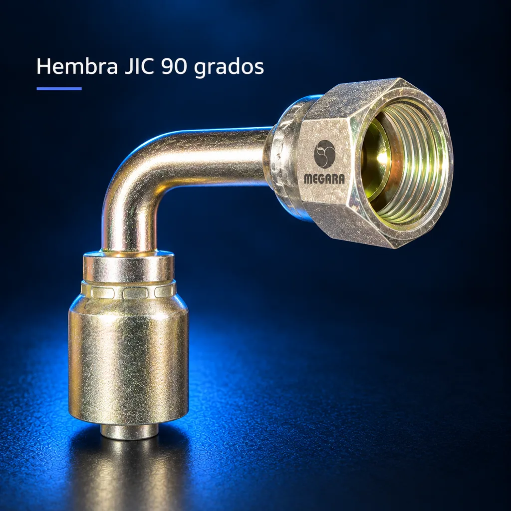 Hembra JIC 90 Grados R1-R2