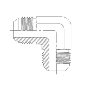 Adaptador Hidráulico Codo 90° Macho JIC