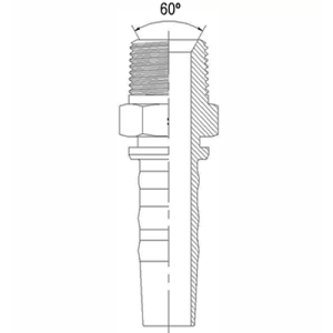 CEIP6 Conector Espiga Macho NTP R13 / 4SH