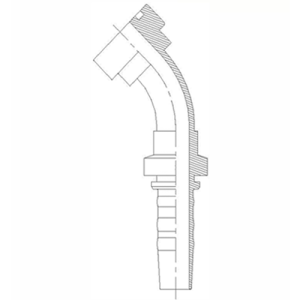 CEIQ2 Conector Espiga Brida 45º CAT. R13 / 4SH
