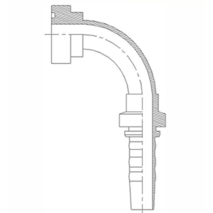 CEIQ3 Conector Espiga Brida 90º CAT. R13 / 4SH